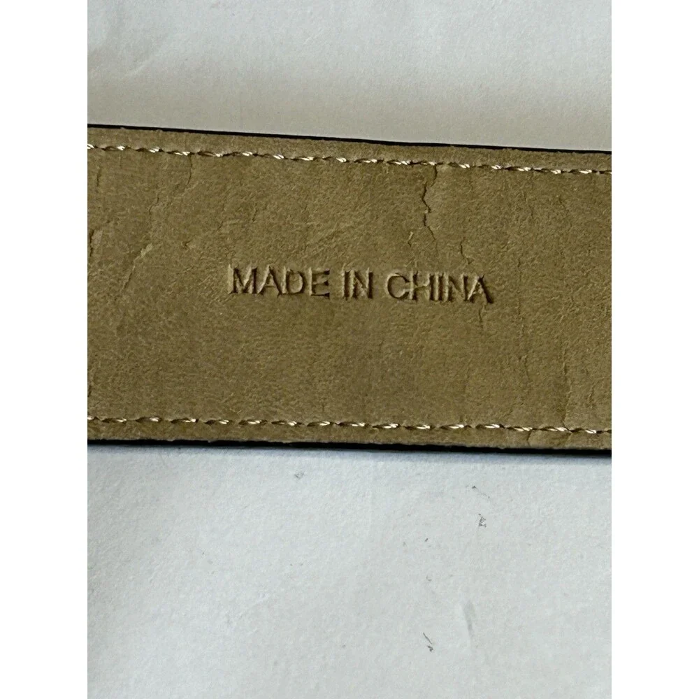 Talbots Black Belt with Gold-Tone Buckle Size XS
